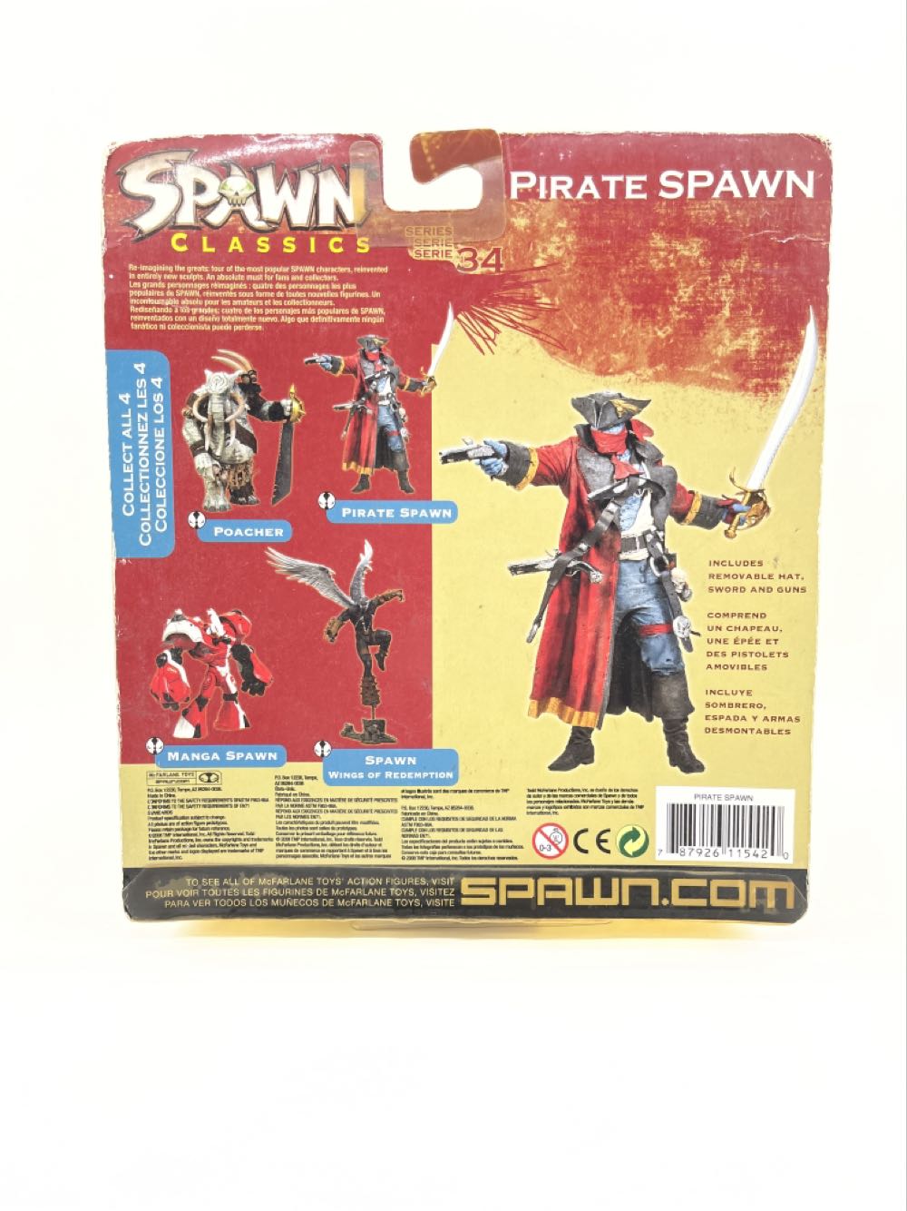 Spawn Classics Series 34 - Pirate Spawn - McFarlane Toys (Spawn Classics Series 34) action figure collectible [Barcode 787926115420] - Main Image 2