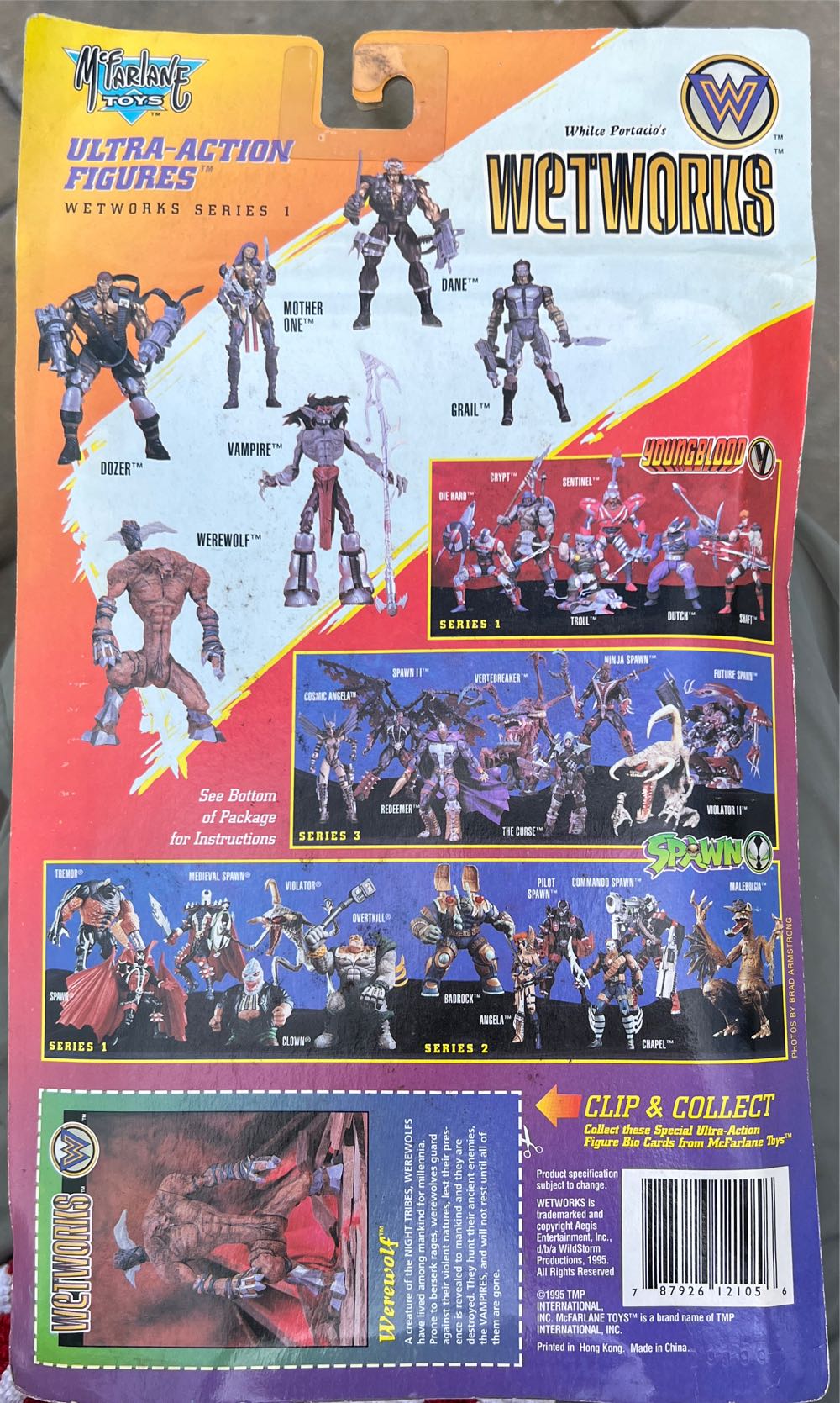 Whilce Portacio’s Wetworks Werewolf [787926121056] - McFarlane Toys action figure collectible [Barcode 787926121056] - Main Image 2