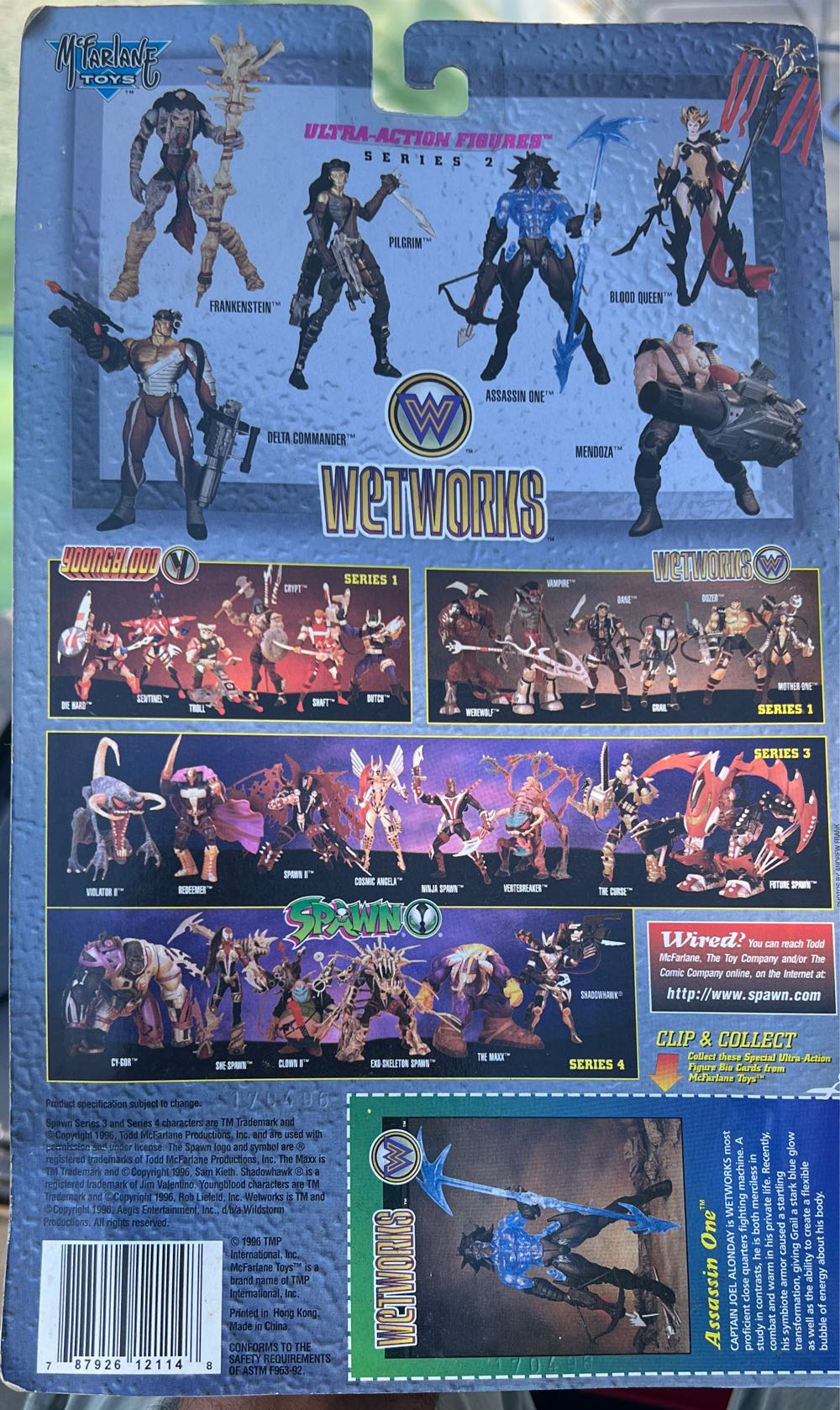 Wetworks - Series 2: Assassin One Blue - McFarlane Toys action figure collectible [Barcode 787926121148] - Main Image 3