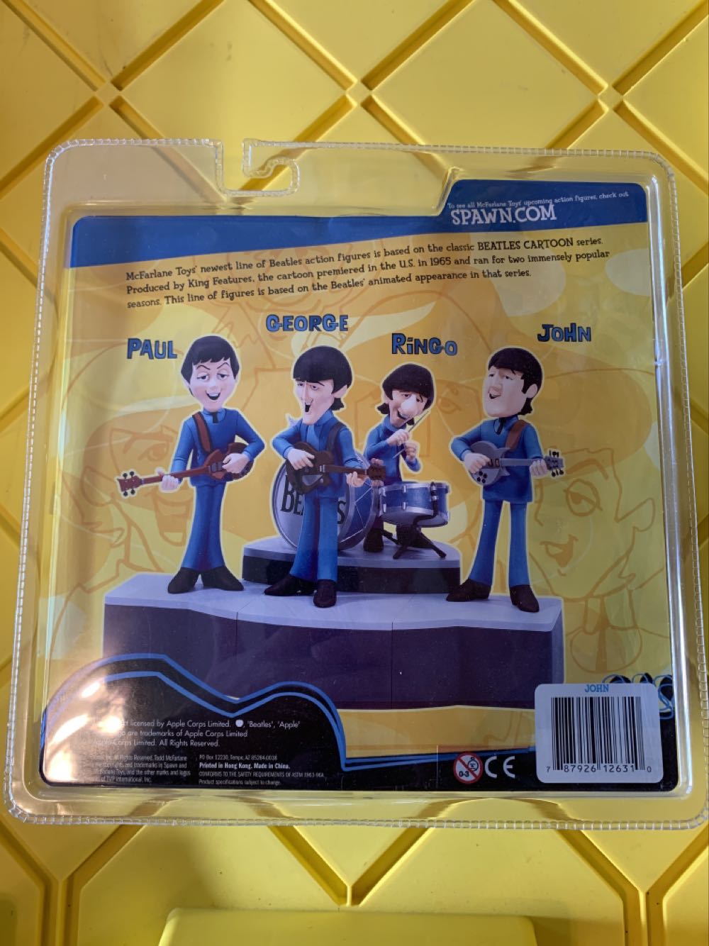 Beatles JOHN cartoon show  action figure collectible [Barcode 787926126310] - Main Image 3