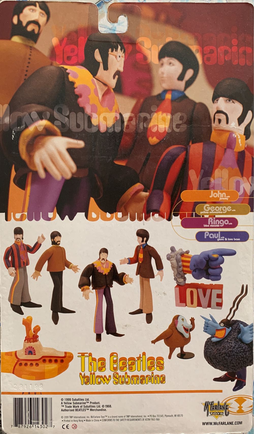 Beatles - Yellow Submarine - Paul, The - McFarlane Toys (Music) action figure collectible [Barcode 787926143027] - Main Image 3