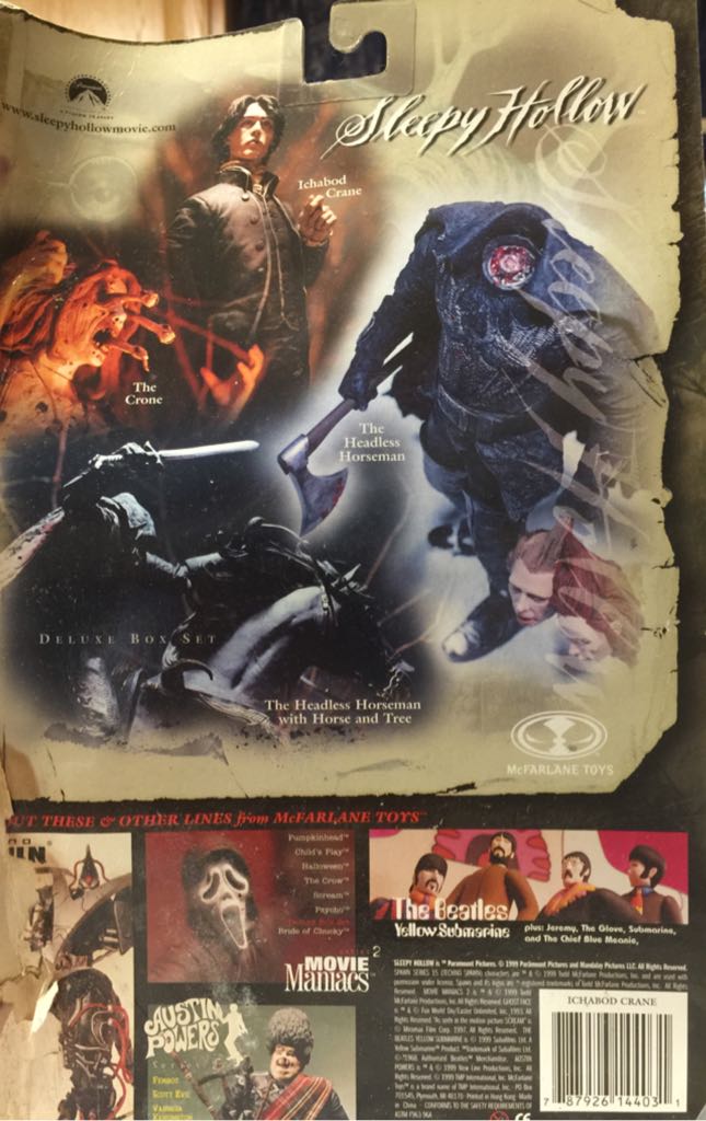 Sleepy Hollow: Ichabod Crane - McFarlane Toys (Fantasy) action figure collectible [Barcode 787926144031] - Main Image 2