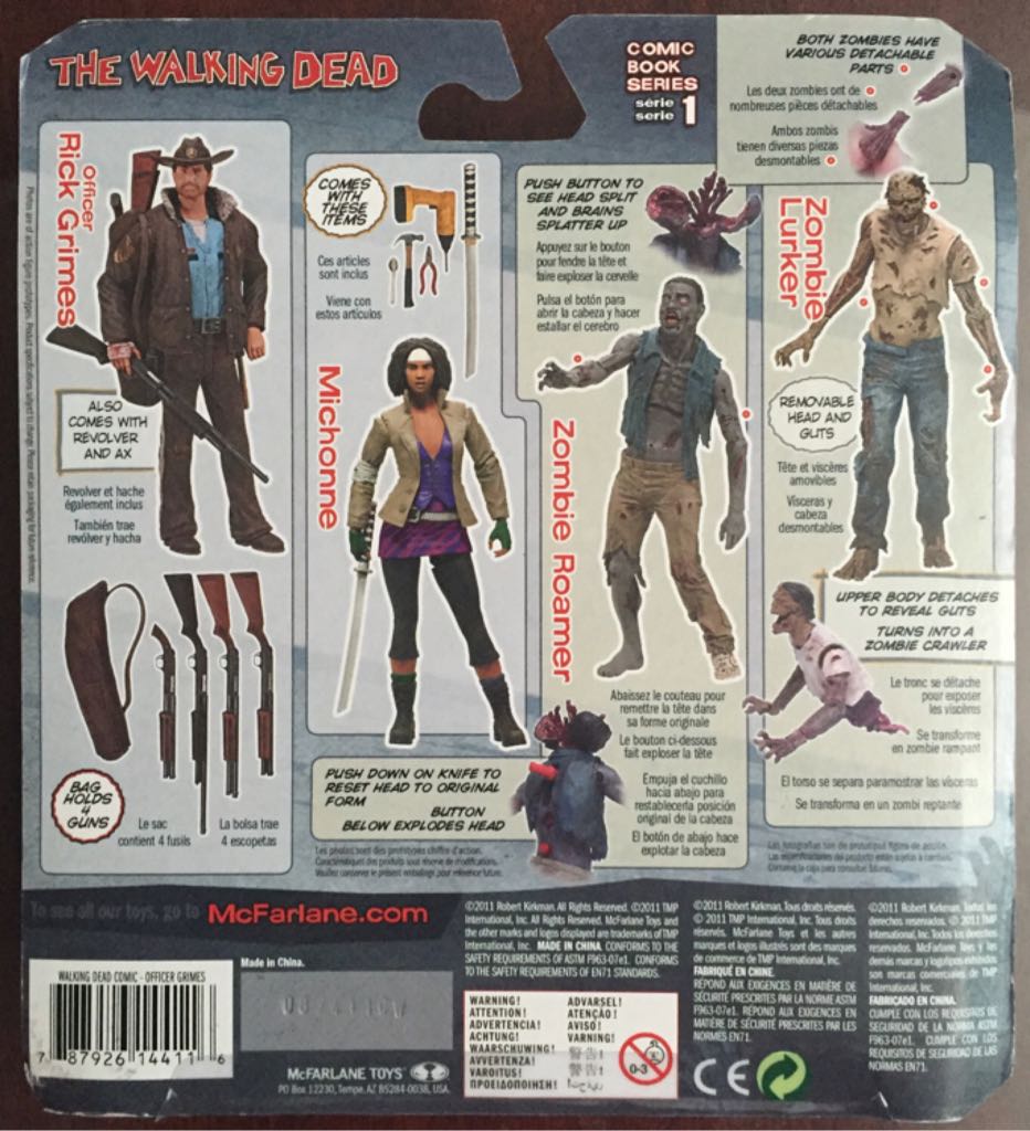 Officer Rick Grimes The Walking Dead Comic Series 1 - McFarlane Toys (The Walking Dead Comic 1) action figure collectible [Barcode 787926144116] - Main Image 2