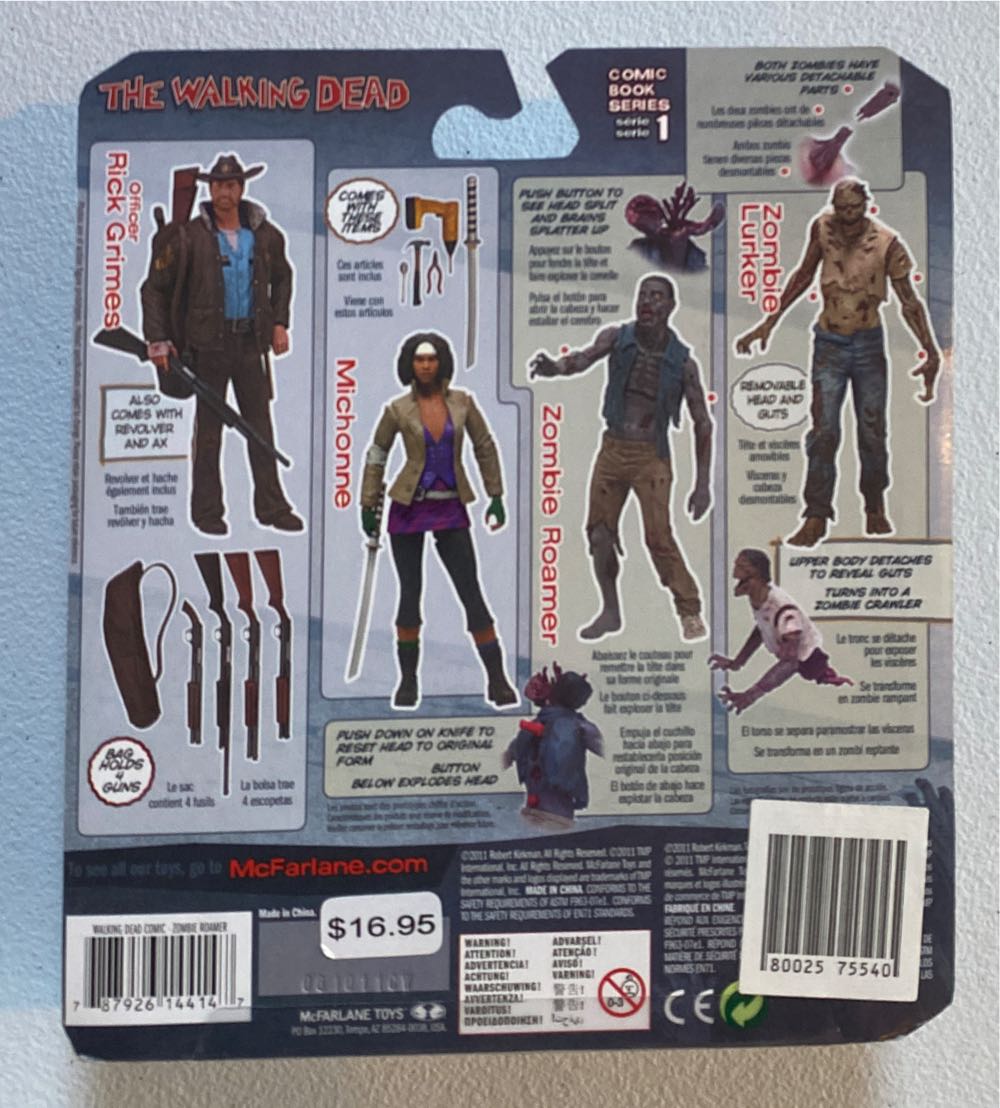 Zombie Roamer The Walking Dead Comic Series 1 - McFarlane Toys (The Walking Dead) action figure collectible [Barcode 787926144147] - Main Image 3