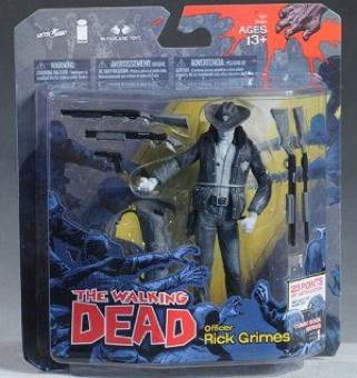 The Walking Dead Rick Grimes Black & White Variant - McFarlane Toys (Comic Book Series 1) action figure collectible [Barcode 787926144154] - Main Image 2