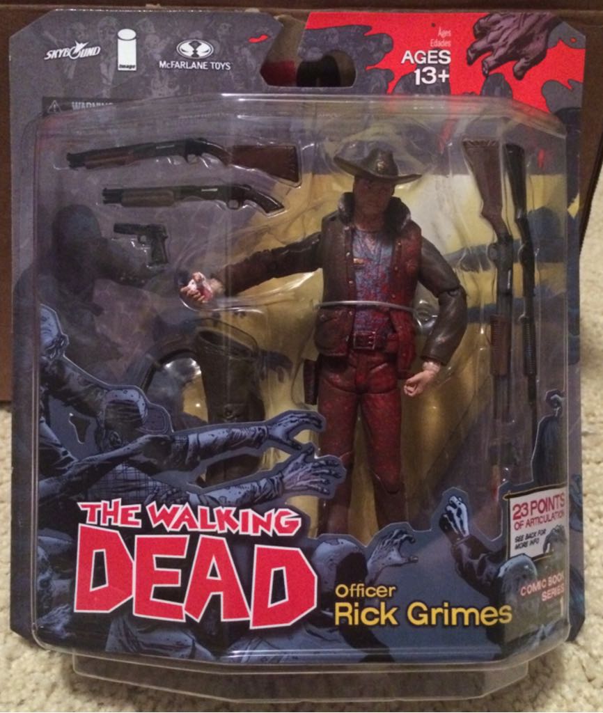 The Walking Dead- Series 1 - Comic - Rick Grimes (Bloody Variant) - McFarlane Toys (Comic Book Series 1) action figure collectible [Barcode 787926144161] - Main Image 2