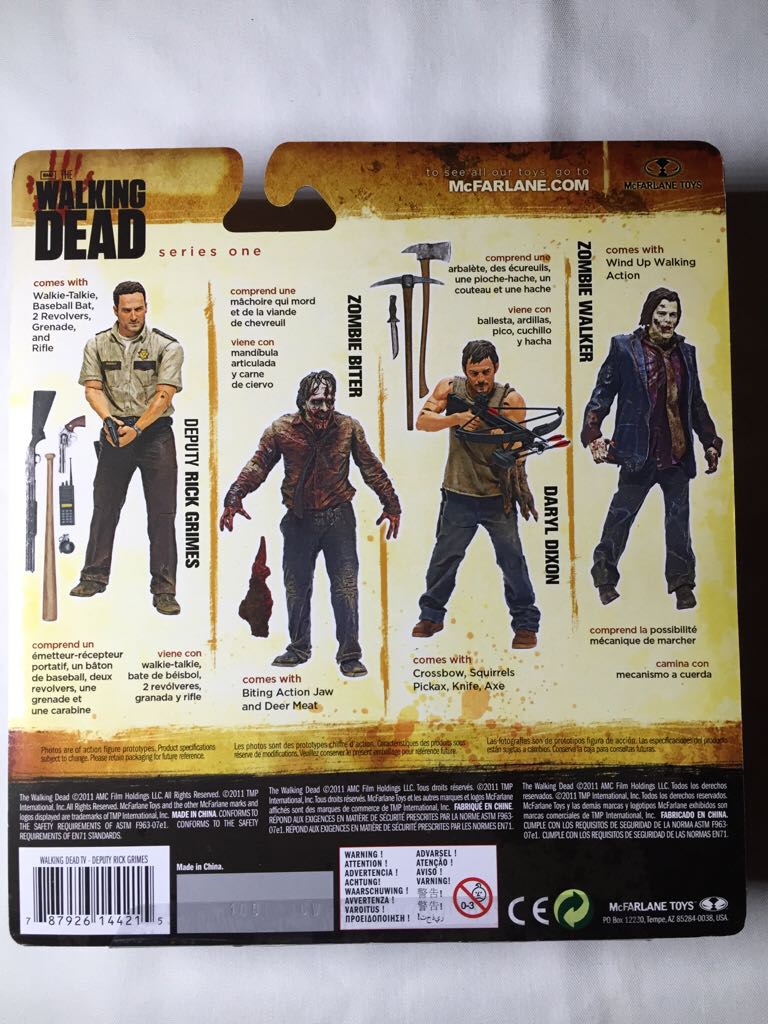 Walking Dead TV Series 01 Deputy Rick Grimes AF - McFarlane Toys (TV Series 1) action figure collectible [Barcode 787926144215] - Main Image 2