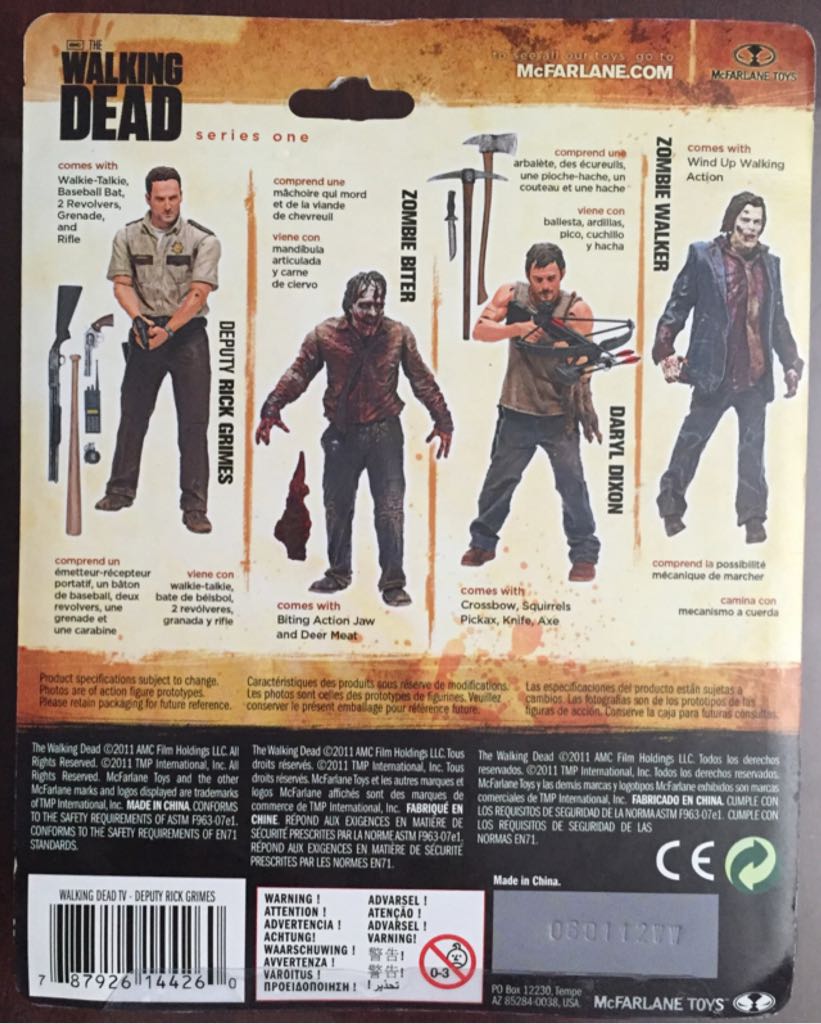 Deputy Rick Grimes - McFarlane Toys (The Walking Dead) action figure collectible [Barcode 787926144260] - Main Image 2