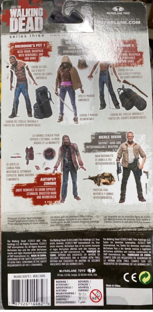 Merle Dixon - Autographed - McFarlane Toys (The Walking Dead) action figure collectible [Barcode 787926144628] - Main Image 2