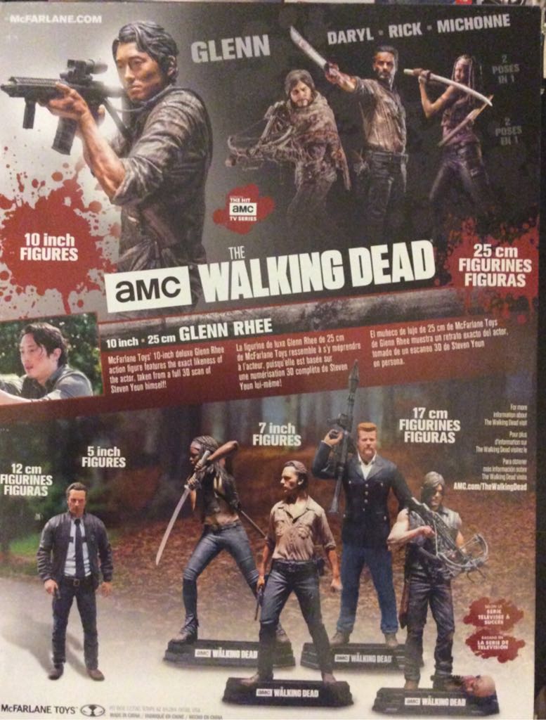 The Walking Dead AMC: Glenn 10 Inch Deluxe, - McFarlane Toys (post-apocalyptic survival horror movie theme) action figure collectible [Barcode 787926144864] - Main Image 2