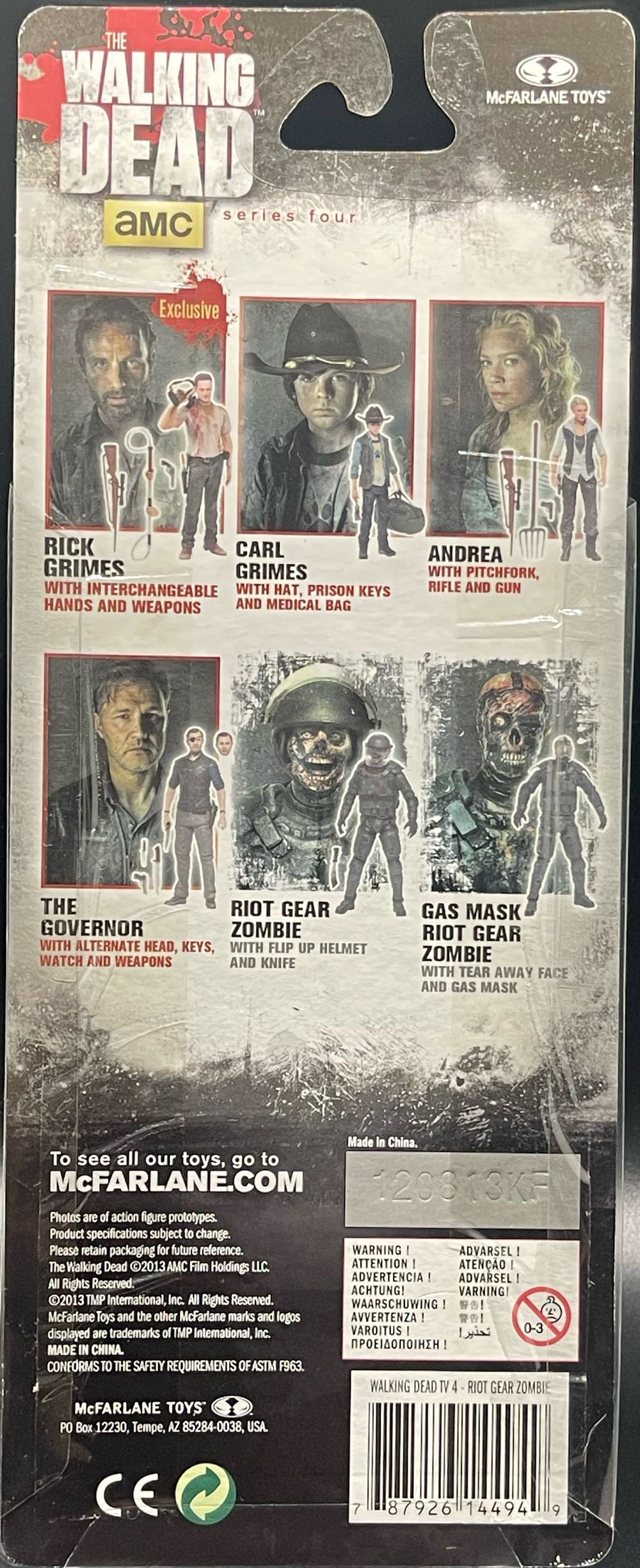 Riot Gear Zombie - McFarlane Toys (The Walking Dead) action figure collectible [Barcode 787926144949] - Main Image 2