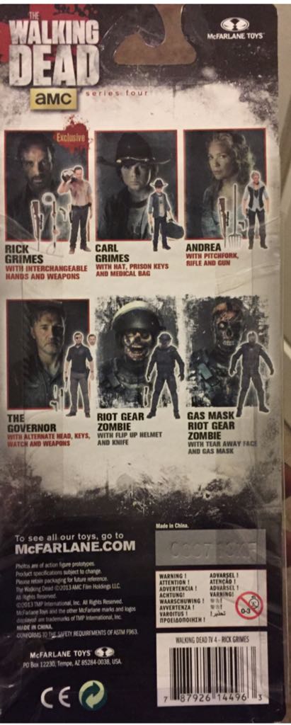 The Walking Dead Series 4: Rick Grimes - McFarlane Toys (The Walking Dead Series 4) action figure collectible [Barcode 787926144963] - Main Image 2