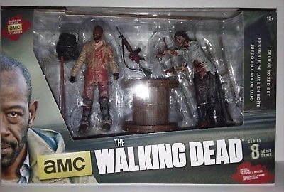 The Walking Dead AMC: Morgan With Impaled Walker Deluxe Box Set Mcfarlane Toys Series 8 - McFarlane Toys (post-apocalyptic survival horror movie theme) action figure collectible [Barcode 787926145151] - Main Image 4