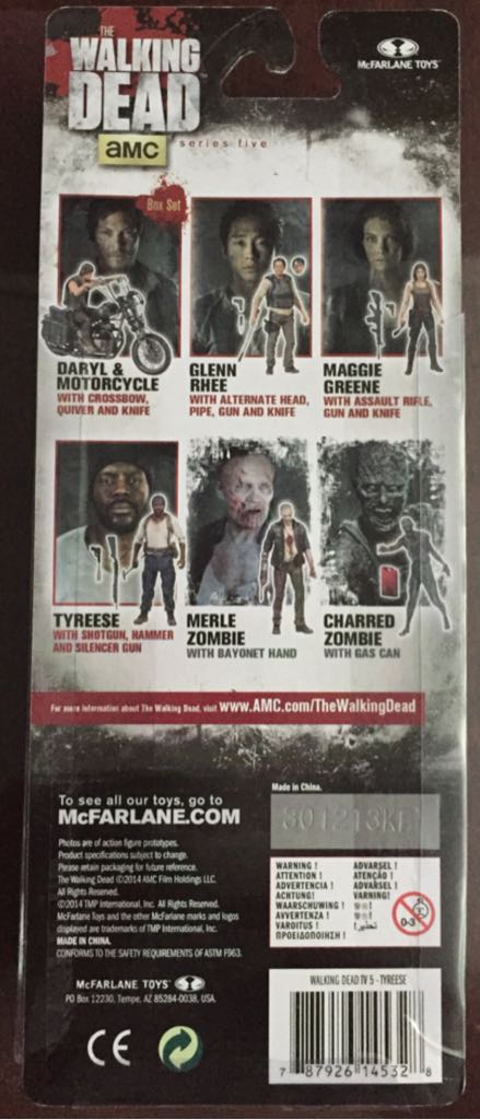 Tyreese, The Walking Dead Series 5 - McFarlane Toys (The Walking Dead) action figure collectible [Barcode 787926145328] - Main Image 2