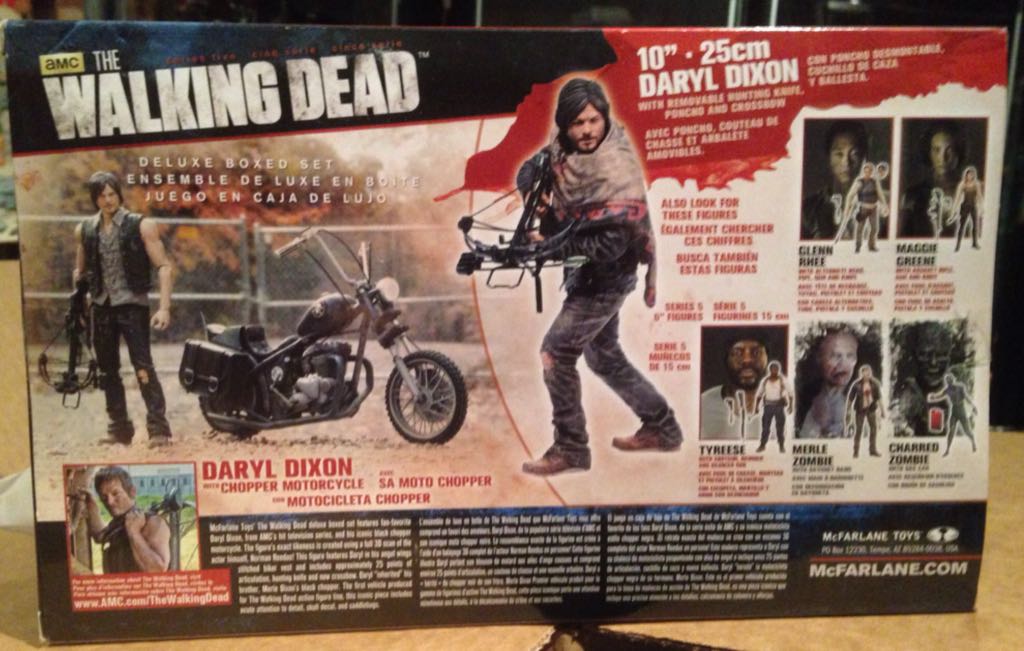 The Walking Dead: Daryl Dixon With Chopper - McFarlane Toys (TV Series 5) action figure collectible [Barcode 787926145397] - Main Image 2
