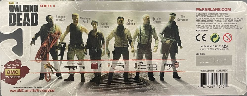 The Walking Dead AMC: Hershel Greene, The Walking Dead Series 6 - McFarlane Toys (post-apocalyptic survival horror movie theme) action figure collectible [Barcode 787926145434] - Main Image 2