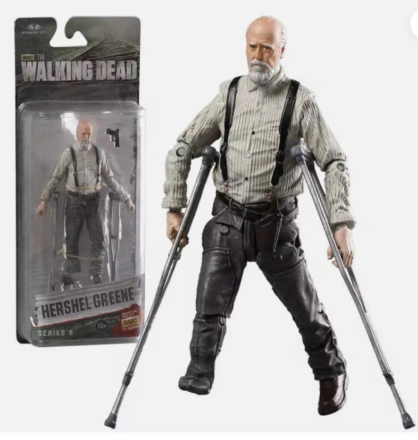 The Walking Dead AMC: Hershel Greene, The Walking Dead Series 6 - McFarlane Toys (post-apocalyptic survival horror movie theme) action figure collectible [Barcode 787926145434] - Main Image 3