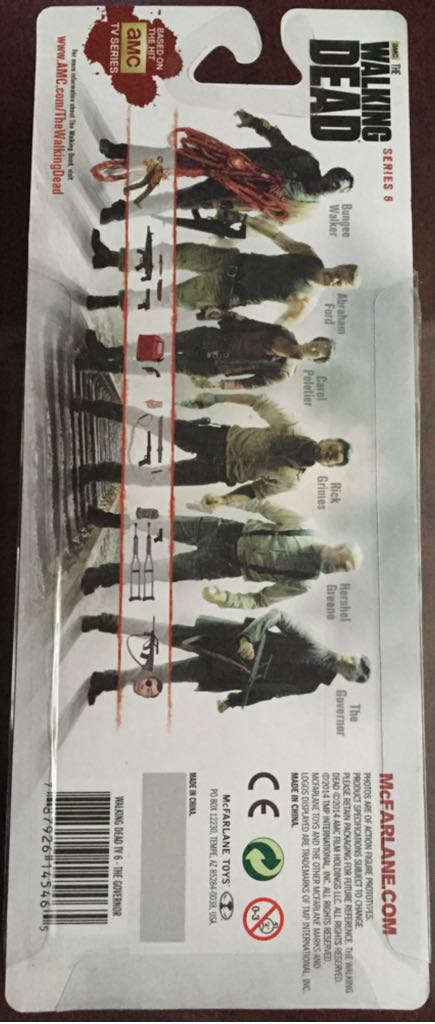The Walking Dead Series 8: The Governor Autographed David Morissey - McFarlane Toys (TV Series 6) action figure collectible [Barcode 787926145465] - Main Image 2