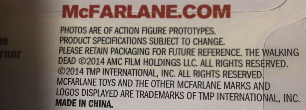 The Walking Dead Series 8: The Governor Autographed David Morissey - McFarlane Toys (TV Series 6) action figure collectible [Barcode 787926145465] - Main Image 3