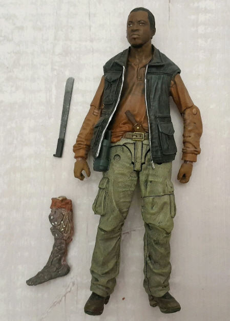 The Walking Dead AMC: Bob figure, The Walking Dead Series 8 - McFarlane Toys (post-apocalyptic survival horror movie theme) action figure collectible [Barcode 787926146233] - Main Image 3