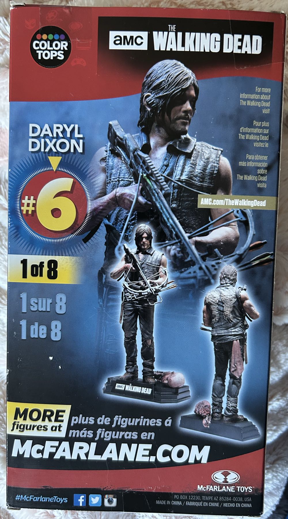 The Walking Dead AMC: Daryl Dixon Color Tops #6 - McFarlane/Color Tops (post-apocalyptic survival horror movie theme) action figure collectible [Barcode 787926146752] - Main Image 2