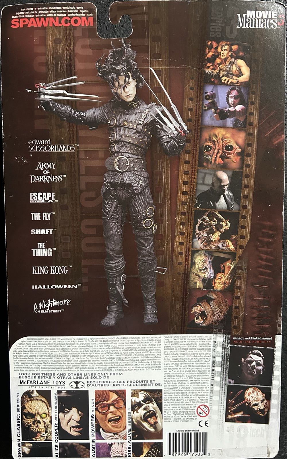 Movie Maniacs 3: Edward Scissorhands - McFarlane Toys (Movie Maniacs Series 3) action figure collectible [Barcode 787926175035] - Main Image 4
