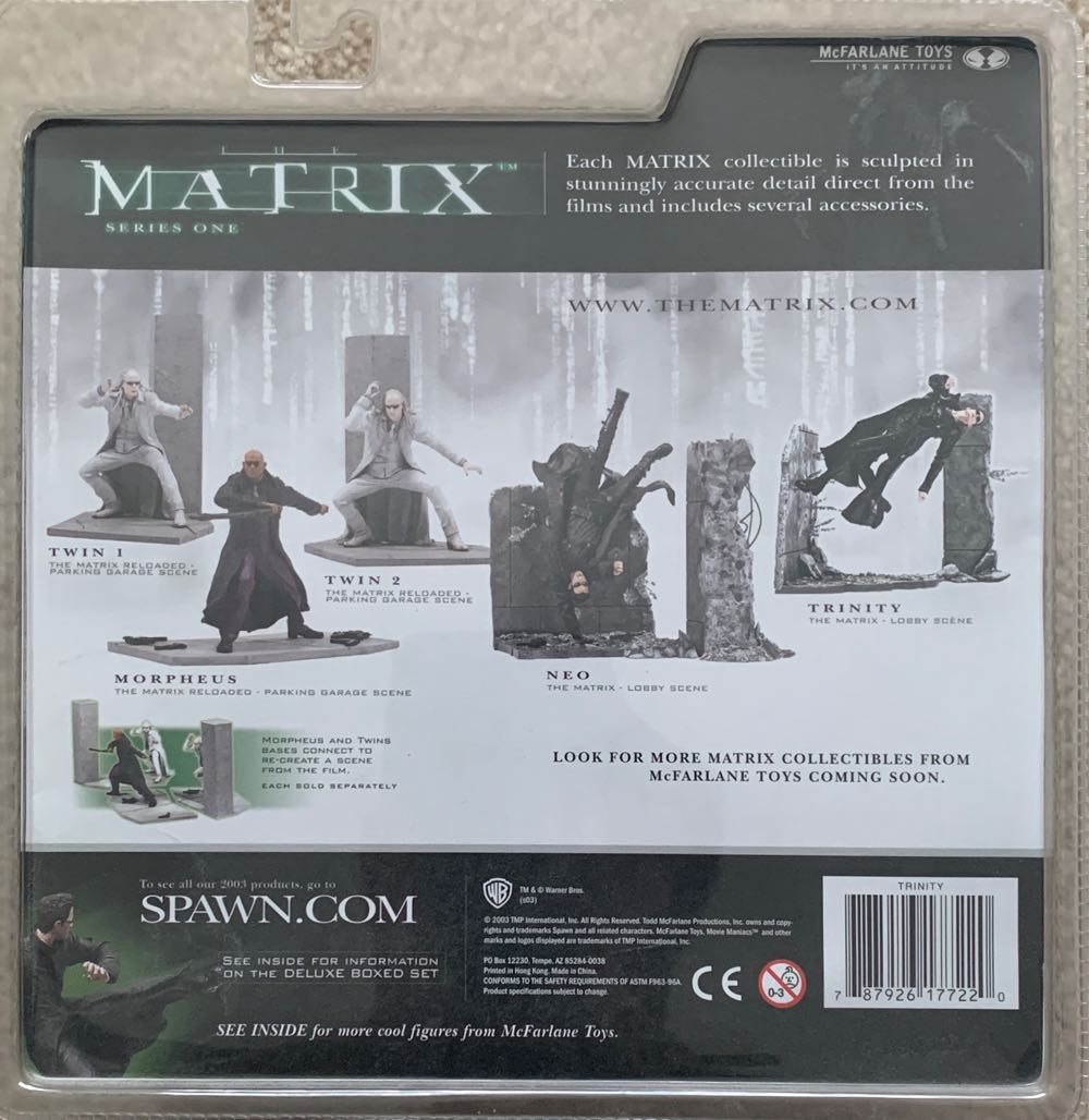 Trinity (Matrix Series One) - McFarlane Toys (The Matrix Movie) action figure collectible [Barcode 787926177220] - Main Image 3