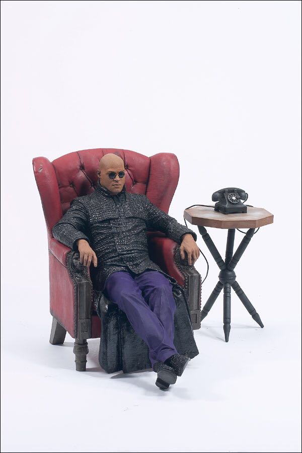 Matrix Morpheus in Chair Series 2 Action Figure Mcfarlane Toys, The - McFarlane Toys (The Matrix Reloaded Movie) action figure collectible [Barcode 787926177336] - Main Image 2