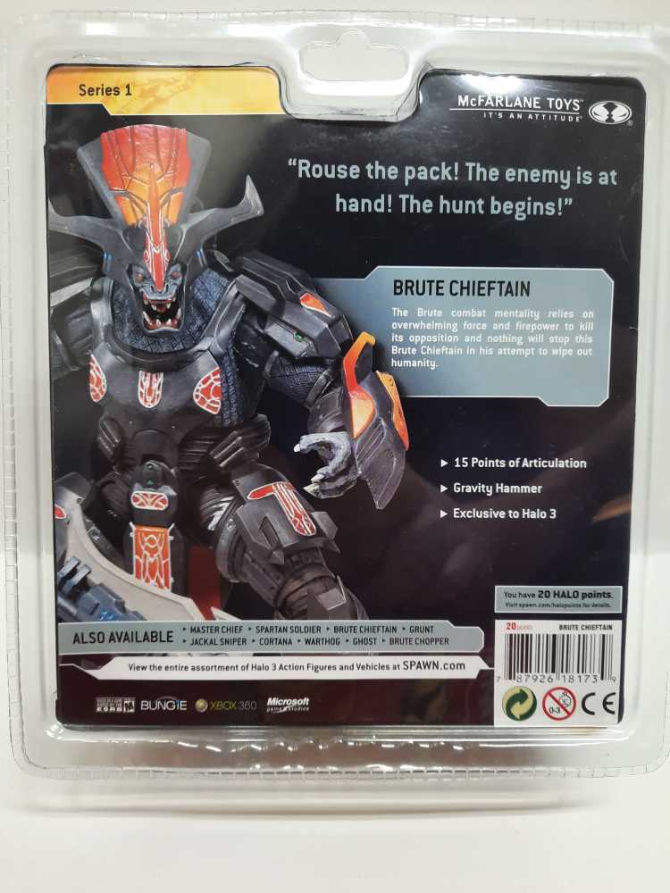 Halo 3 Legendary Collection ”Brute Chieftain” STATUE Xbox 360/One, collector  (McFarlane Toys: 6”) action figure collectible [Barcode 787926181739] - Main Image 2
