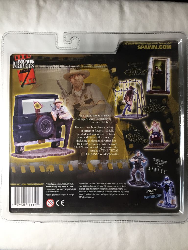 Sheriff Hoyt (Texas Chainsaw Massacre) - McFarlane Toys (Movie Maniacs Series 7) action figure collectible [Barcode 787926183351] - Main Image 2