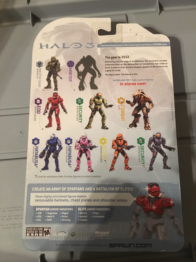 Mcfarlane Red Halo 3 EOD Spartan Soldier - McFarlane Toys (HALO 3) action figure collectible [Barcode 787926184044] - Main Image 2