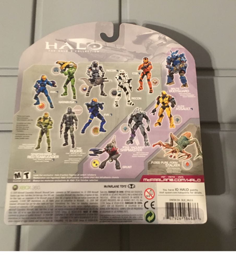 Mcfarlane Halo 3 Spartan Soldier Eva / Blue Exclusive - McFarlane Toys (HALO 3) action figure collectible [Barcode 787926184686] - Main Image 2