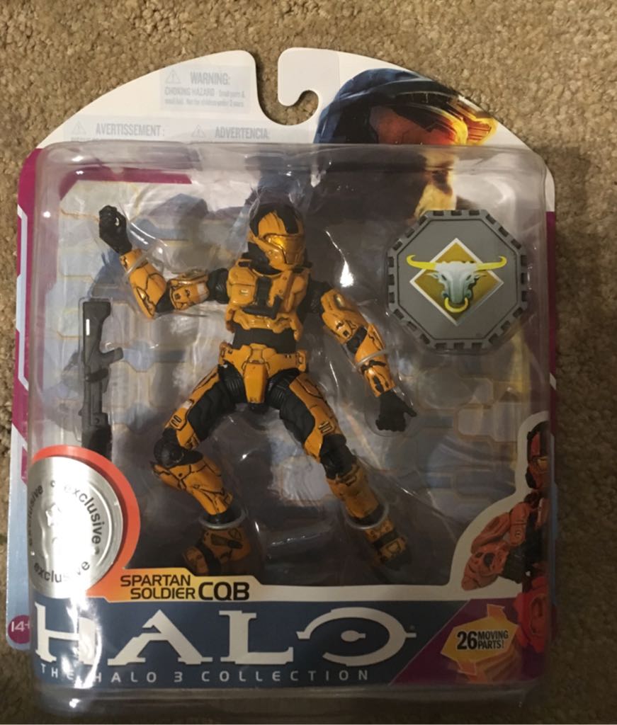 Mcfarlane Orange Halo 3 Spartan Soldier CQB - McFarlane Toys (HALO 3) action figure collectible [Barcode 787926184723] - Main Image 1
