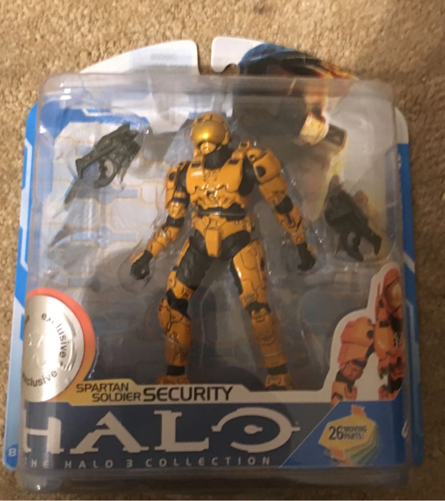 Mcfarlane Orange Halo 3 Spartan Soldier Security - McFarlane Toys (HALO 3) action figure collectible [Barcode 787926184877] - Main Image 1