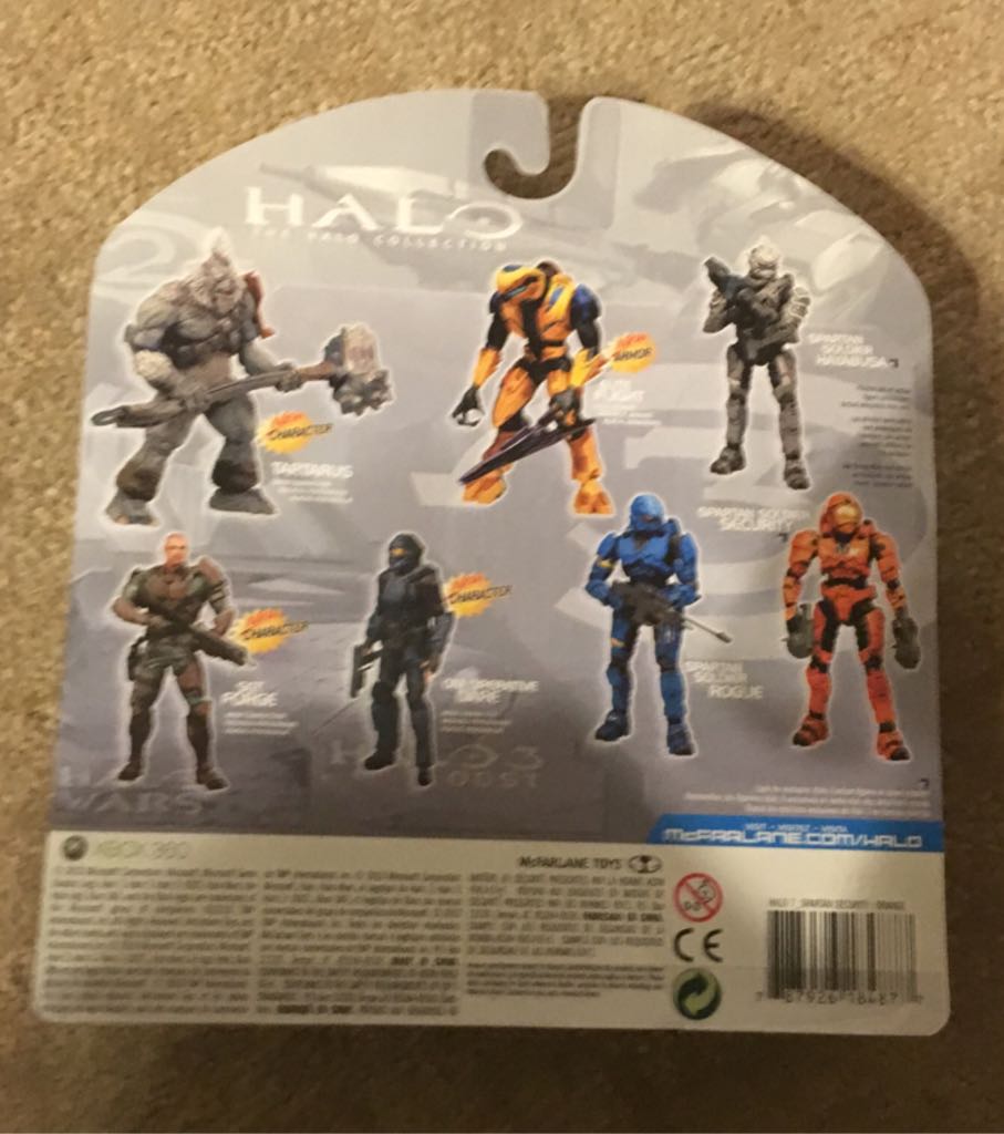 Mcfarlane Orange Halo 3 Spartan Soldier Security - McFarlane Toys (HALO 3) action figure collectible [Barcode 787926184877] - Main Image 2
