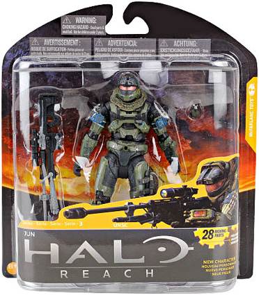 Halo Reach McFarlane Toys Series 3 Action Figure Jun (Noble 3)  action figure collectible [Barcode 787926186512] - Main Image 1