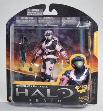 Halo Reach Series 3 Spartan AirAssault Female With Assault Rifle A - McFarlane Toys action figure collectible [Barcode 787926186567] - Main Image 1
