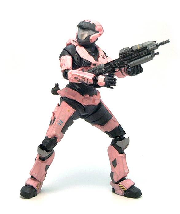 Halo Reach Series 3 Spartan AirAssault Female With Assault Rifle A - McFarlane Toys action figure collectible [Barcode 787926186567] - Main Image 2