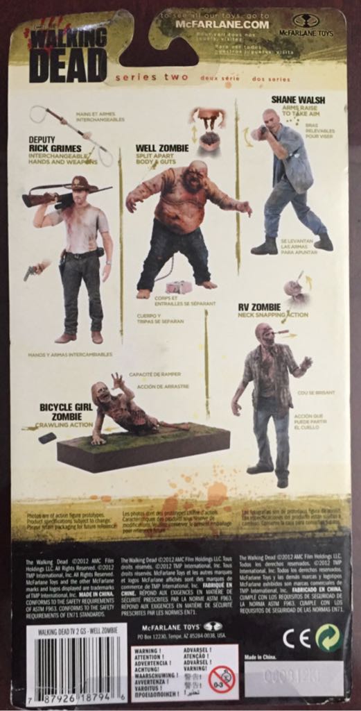 Walking Dead TV Series 1 Long Card: Well Zombie - McFarlane Toys (TV Series 2) action figure collectible [Barcode 787926187946] - Main Image 2