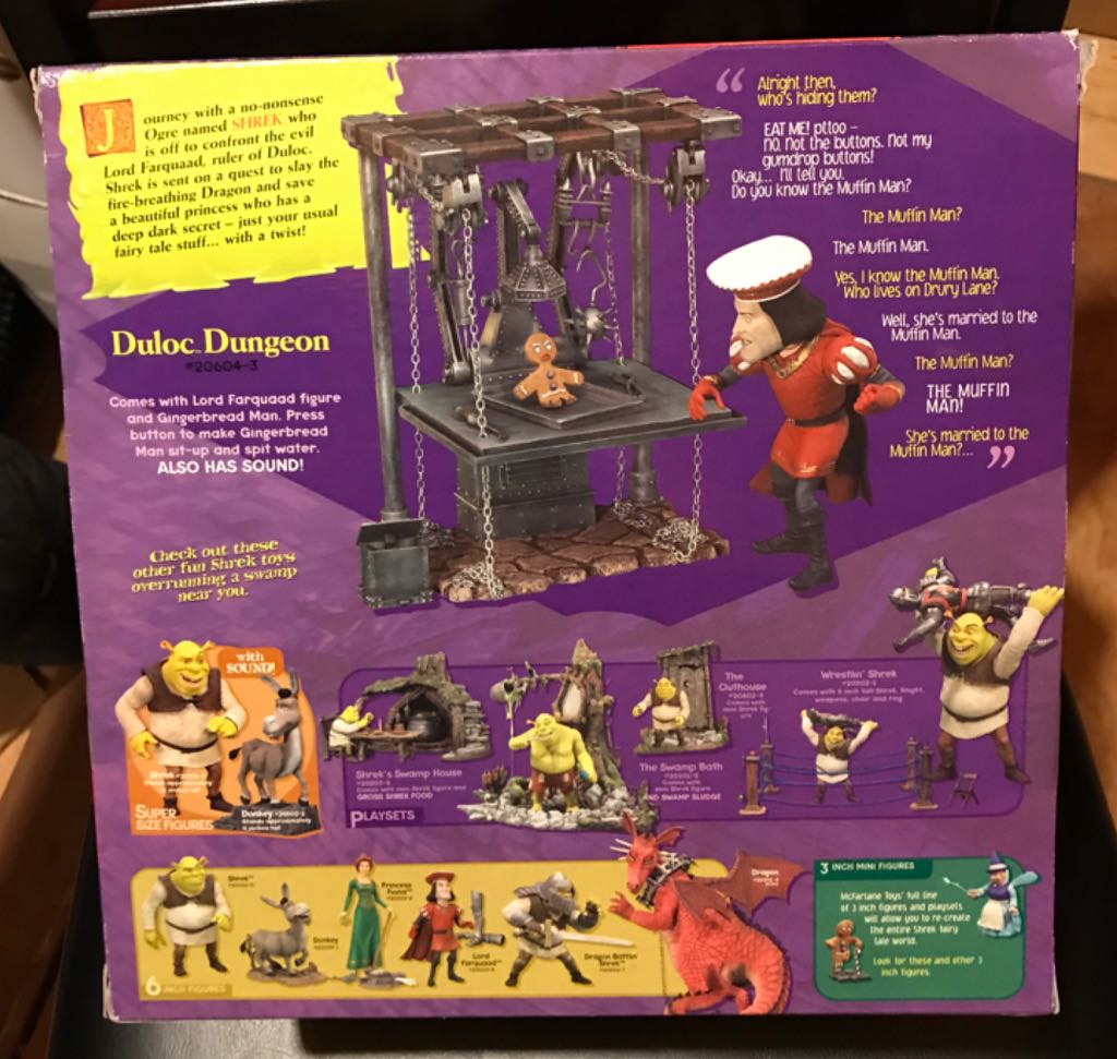 McFarlane Shrek - Duloc Dungeon & Gingerbread Man - Mcfarlene Toys (Shrek) action figure collectible [Barcode 787926206043] - Main Image 2