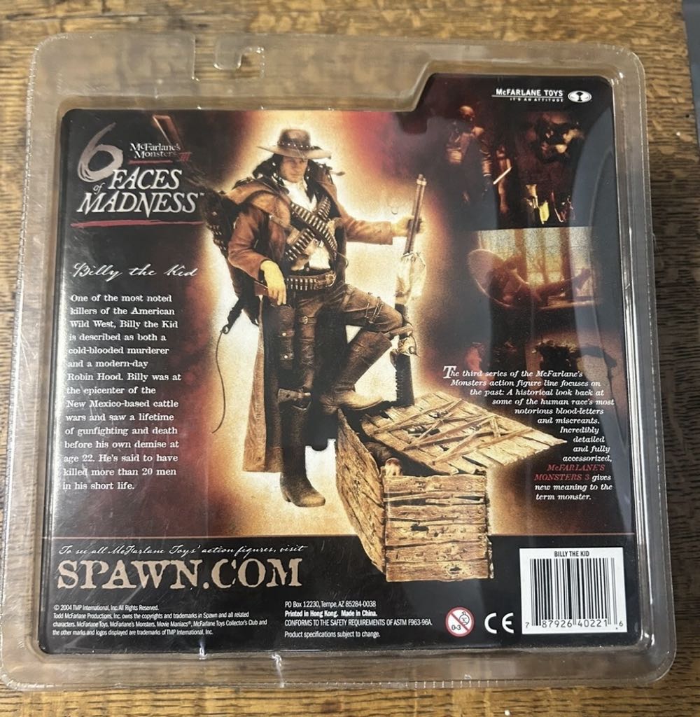 BILLY THE KID - 6 FACES OF MADNESS  - McFarlane Toys (6 Faces Of Madness) action figure collectible [Barcode 787926402216] - Main Image 3