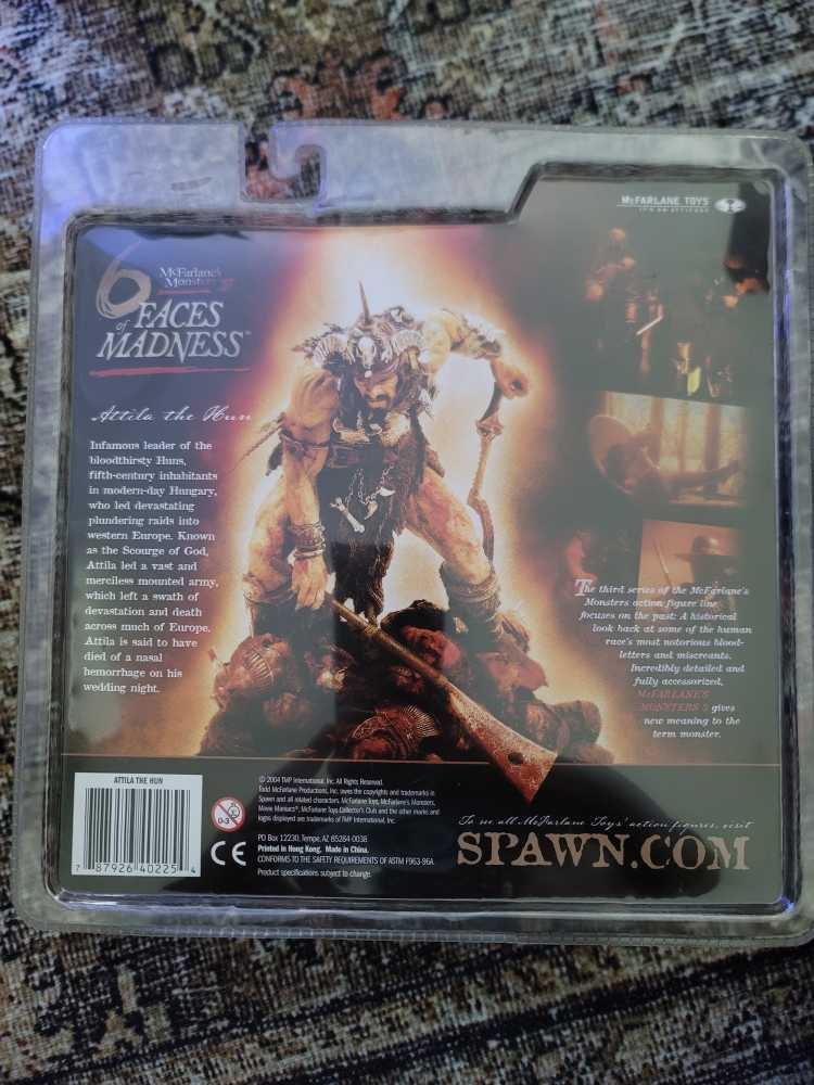 Mcfarlane Toys Monsters Series 3 Faces Of Madness Action Figure Atilla The Hun - McFarlane Toys (6 Faces Of Madness) action figure collectible [Barcode 787926402254] - Main Image 2
