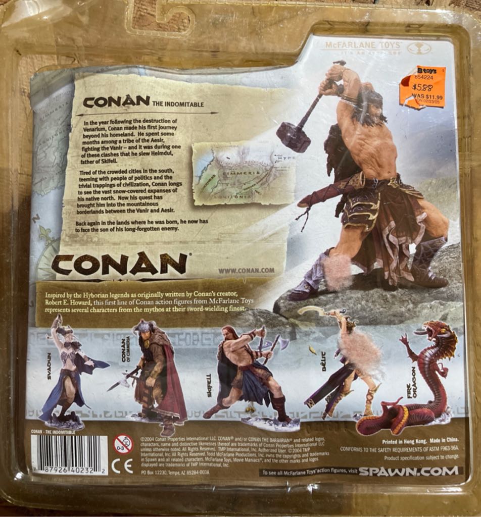 Conan the Indomitable *Complete* - McFarlane Toys (Conan Series 1) action figure collectible [Barcode 787926402322] - Main Image 2