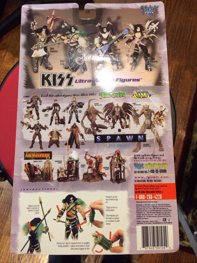 McFarlane Toys - Kiss - Peter Criss - McFarlane Toys (Ultra Action Figures) action figure collectible [Barcode 787926501049] - Main Image 2
