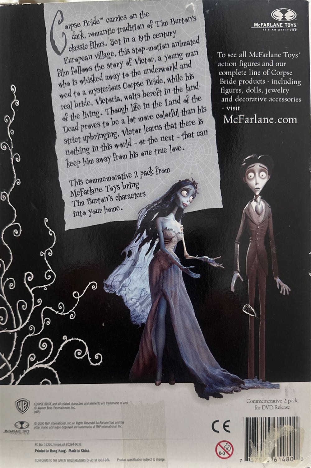 TIM BURTON’S CORPSE BRIDE & VICTOR 7” COMMEMORATED 2 PACK FIGURES - Mcfarlene Toys action figure collectible [Barcode 787926614800] - Main Image 4