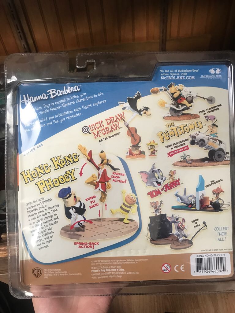 McFarlane Toys Hanna Barbera Series 1 Action Figure Hong Kong Phooey - Mcfarlane’s (Hanna Barbera) action figure collectible [Barcode 787926660029] - Main Image 2