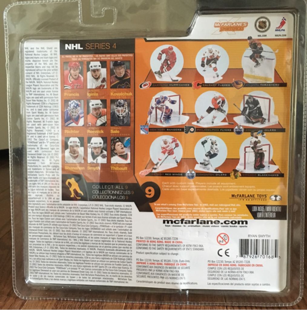 Ryan Smyth: Series 4 - McFarlane Toys (Series 4) action figure collectible [Barcode 787926701685] - Main Image 2