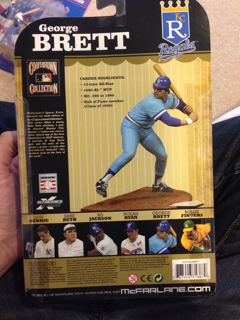 George Brett (2 Units) - McFarlane Toys (MLB Cooperstown Collection Series 6) action figure collectible [Barcode 787926713879] - Main Image 2