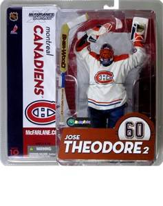 Jose Theodore 2 ( White) - McFarlane Toys (Montreal Canadiens) action figure collectible [Barcode 787926714289] - Main Image 1
