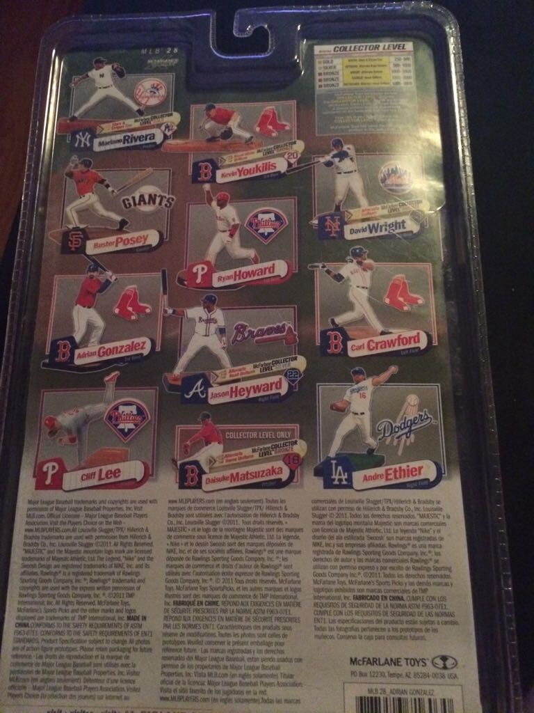 Adrian Gonzalez  - McFarlane (Mlb Series 28) action figure collectible [Barcode 787926716030] - Main Image 2